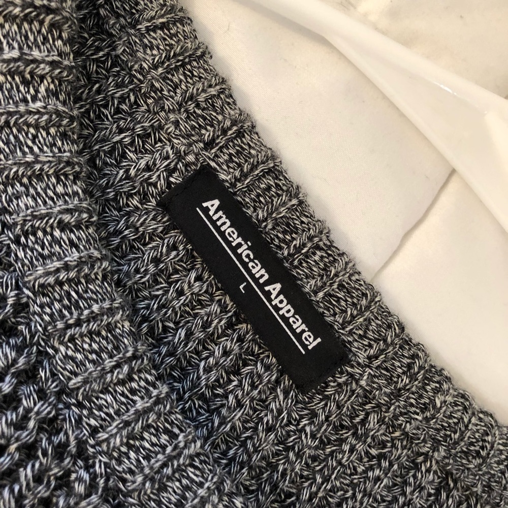 Grey American Apparel Fisherman Sweater